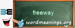 WordMeaning blackboard for freeway